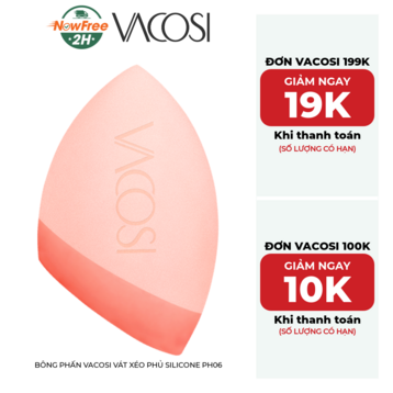 Bông Phấn Vacosi Vát Xéo Phủ Silicone PH06
