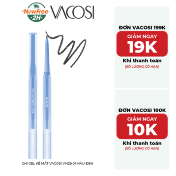 Chì Gel Kẻ Mắt Vacosi VM26 01 Màu Đen