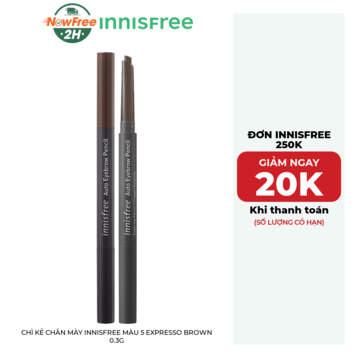 Chì Kẻ Chân Mày innisfree Màu 5 Expresso Brown 0.3g
