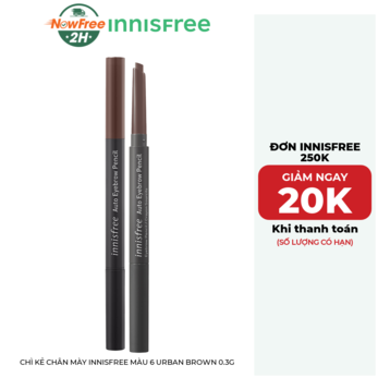 Chì Kẻ Chân Mày innisfree Màu 6 Urban Brown 0.3g