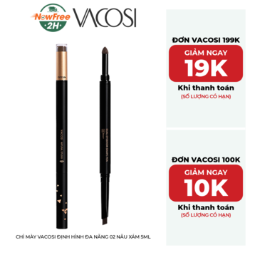 Chì Mày Vacosi Định Hình Đa Năng 02 Nâu Xám 5ml