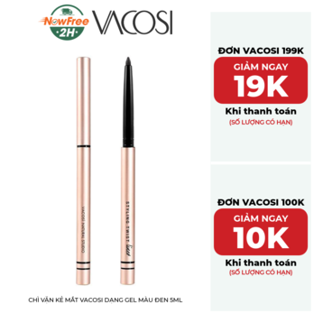 Chì Vặn Kẻ Mắt Vacosi Dạng Gel Màu Đen 5ml