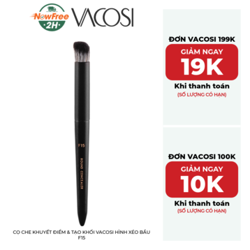 Cọ Che Khuyết Điểm &amp; Tạo Khối Vacosi Hình Xéo Bầu F15