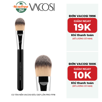 Cọ Tán Nền Vacosi Đầu Dẹp Lớn Pro FP18