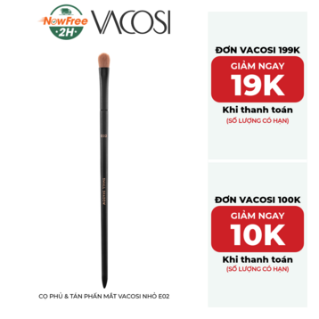 Cọ Phủ &amp; Tán Phấn Mắt Vacosi Nhỏ E02