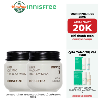 Combo 2 Mặt Nạ innisfree Chăm Sóc Lỗ Chân Lông 100ml
