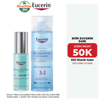 [Mua 1 Tặng 1] Eucerin Tinh Chất Cấp Ẩm, Giảm Nếp Nhăn 30ml + Nước Tẩy Trang Da Nhạy Cảm 200ml