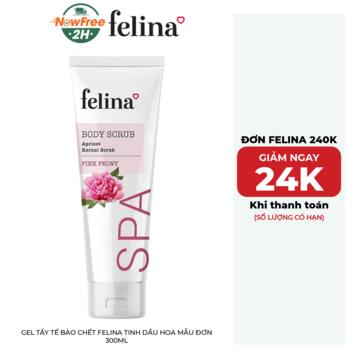 Gel Tẩy Tế Bào Chết Felina Tinh Dầu Hoa Mẫu Đơn 300ml