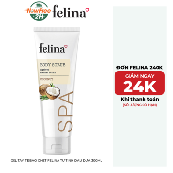 Gel Tẩy Tế Bào Chết Felina Từ Tinh Dầu Dừa 300ml