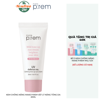 Kem Chống Nắng Make p:rem Vật Lý Nâng Tông Da 20ml