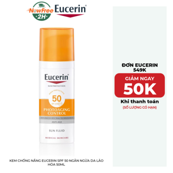 Kem Chống Nắng Eucerin SPF 50 Ngăn Ngừa Da Lão Hóa 50ml