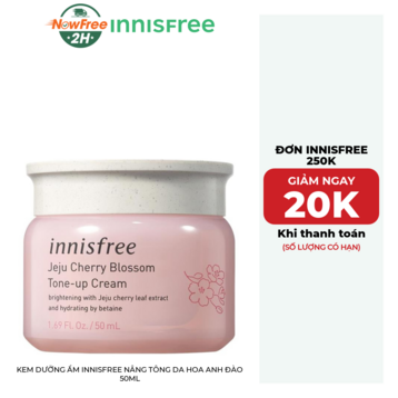 Kem Dưỡng Ẩm innisfree Nâng Tông Da Hoa Anh Đào 50ml