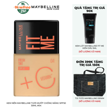 Kem Nền Maybelline Tươi Mướt Chống Nắng SPF50 30ml #04