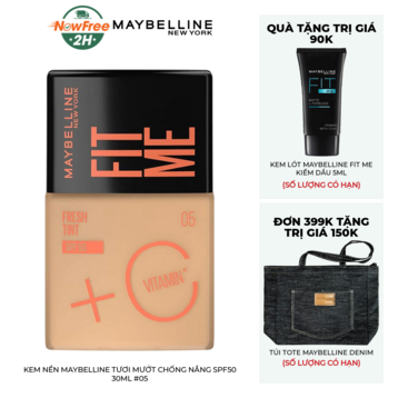 Kem Nền Maybelline Tươi Mướt Chống Nắng SPF50 30ml #05