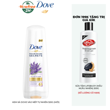 Kem Xả Dove Vào Nếp Tự Nhiên 320g (Mới)