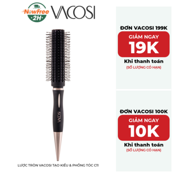 Lược Tròn Vacosi Tạo Kiểu &amp; Phồng Tóc C11