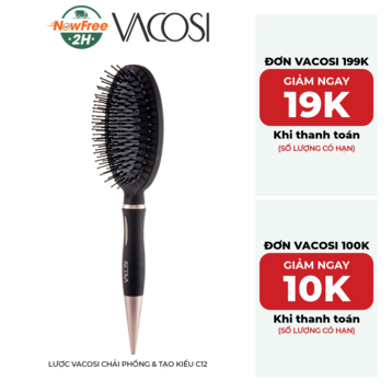 Lược Vacosi Chải Phồng &amp; Tạo Kiểu C12