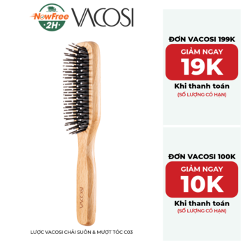 Lược Vacosi Chải Suôn &amp; Mượt Tóc C03
