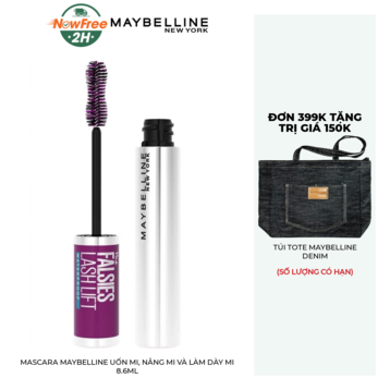 Mascara Maybelline Uốn Mi, Nâng Mi và Làm Dày Mi 8.6ml
