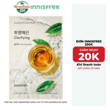 Mặt Nạ Giấy innisfree Sáng Da Từ Trà Kombucha 22ml