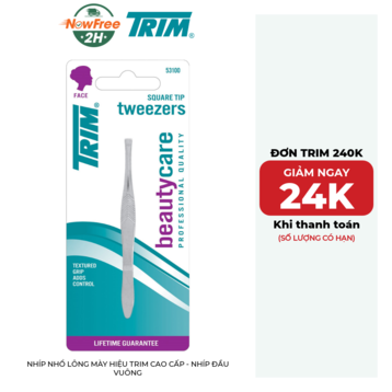 Nhíp Nhổ Lông Mày Hiệu TRIM Cao Cấp - Nhíp Đầu Vuông