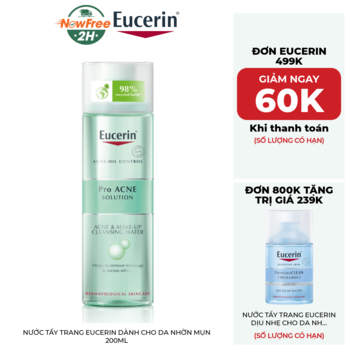 Nước Tẩy Trang Eucerin Dành Cho Da Nhờn Mụn 200ml