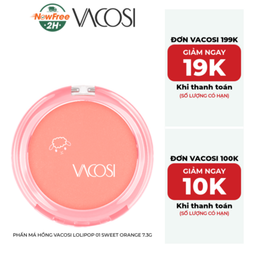 Phấn Má Hồng Vacosi Lolipop 01 Sweet Orange 7.3g