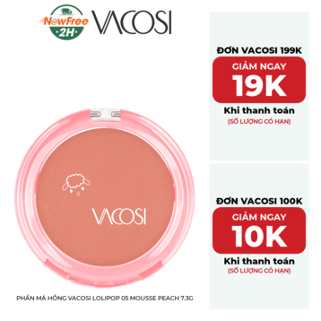 Phấn Má Hồng Vacosi Lolipop 05 Mousse Peach 7.3g