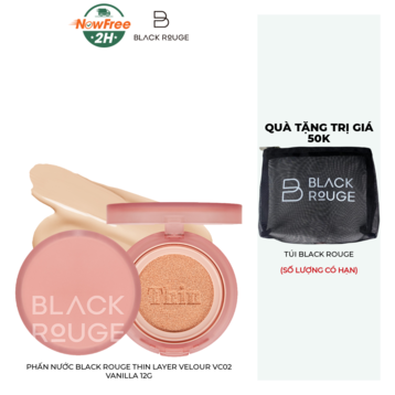 Phấn Nước Black Rouge Thin Layer Velour VC02 Vanilla 12g