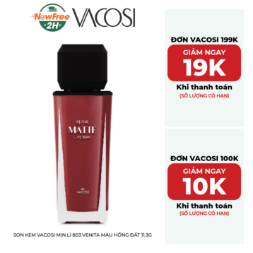 Son Kem Vacosi Mịn Lì 803 Venita Màu Hồng Đất 11.3g