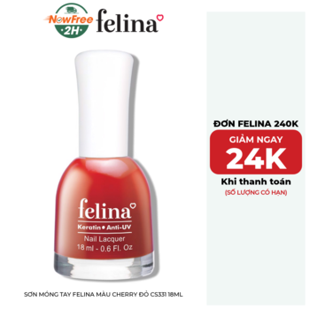 Sơn Móng Tay Felina Màu Cherry Đỏ CS331 18ml