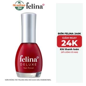 Sơn Móng Tay Felina Màu Đỏ Dưa Hấu DS3006 16ml