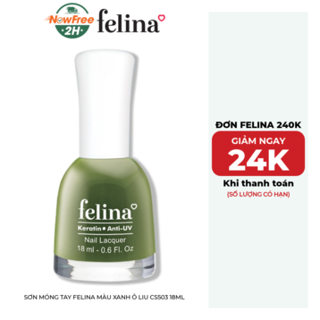 Sơn Móng Tay Felina Màu Xanh Ô Liu CS503 18ml