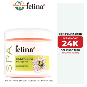 Muối Tắm Tẩy Tế Bào Chết Felina Từ Hoa Ngò Tây 500g