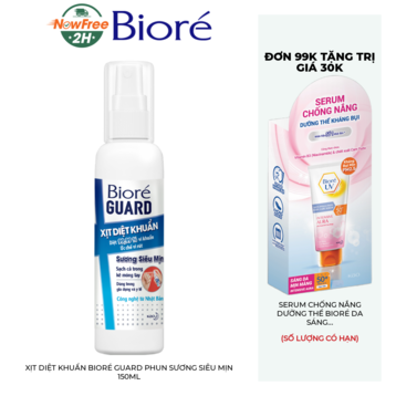 Xịt Diệt Khuẩn Bioré Guard Phun Sương Siêu Mịn 150ml