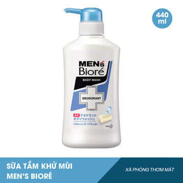 Sữa Tắm Khử Mùi Men's Bioré Xà Phòng Thơm Mát 440ml