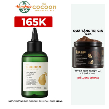 Combo Cocoon Nước Dưỡng Tóc Bưởi 140ml + Tẩy Da Chết Toàn Thân 200ml
